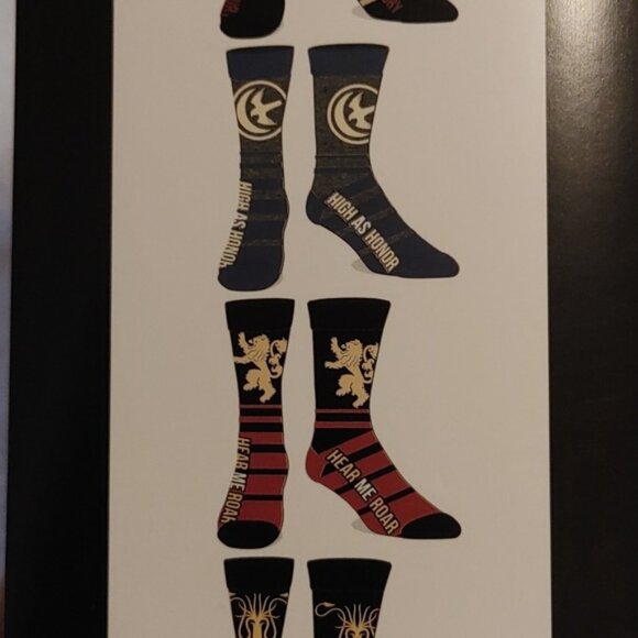 HBO Game of thrones brand new 6 pair Casual Crew socks BNIP - Picture 3 of 9